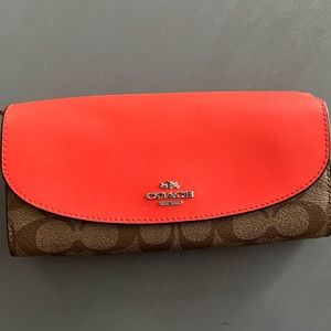 Coach canvas large wallet